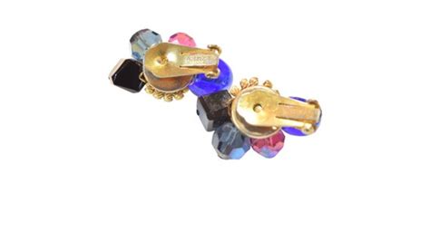 Hattie Carnegie Cluster Aurora Borealis Confetti Clip Gem