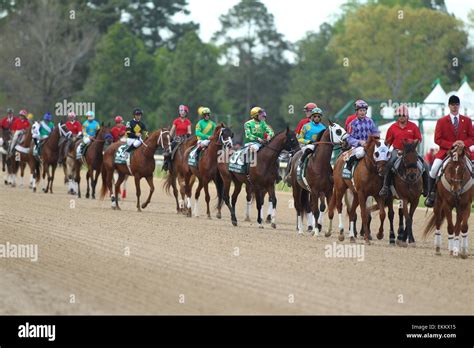 Hot Springs Arkansas Usa Th Apr Post Parade Before The Running Of The Arkansas Derby