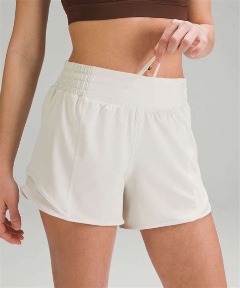 Lululemon Hotty Hot High Rise Lined Short Bone Lulu Fanatics
