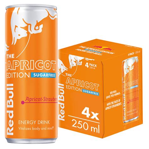 Red Bull The Summer Edition Sugarfree Apricot Strawberry Energy Drink