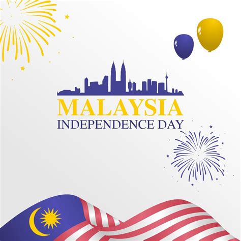 Malaysia Independence Day Vector Lllustration Vector Art At