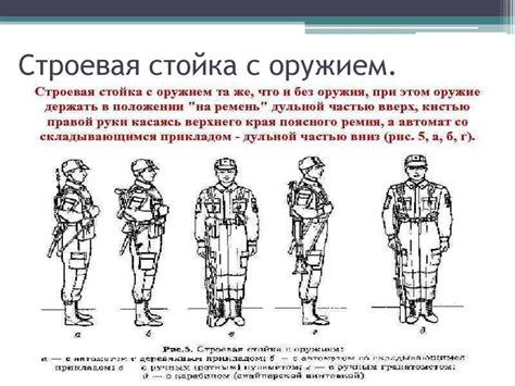 Строевая стойка с оружием - презентация онлайн
