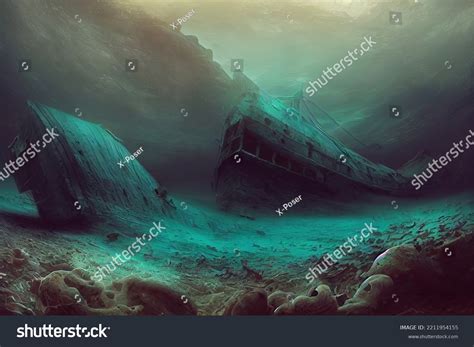 Sunken Ship Painting