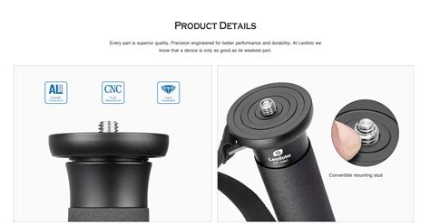 Leofoto Carbon Fiber Monopod Mp 285c 5 Section