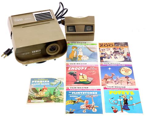Lot Vintage View Master Projector With Pictures