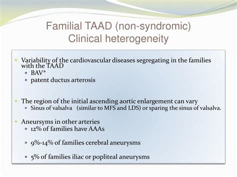 Ppt The Role Of Genetic Testing In Aortic Aneurysm Disease Powerpoint