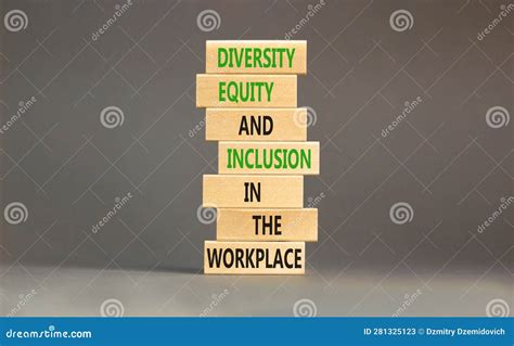 Diversity Equity Inclusion Symbol Concept Words Diversity Equity And