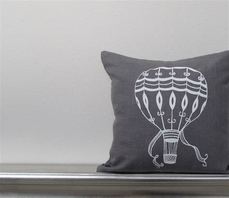 Pillow Cover Vintage Hot Air Balloon 12 X 12 Inches By Sweetnature Designs Choose Your