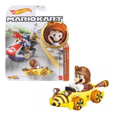 Carrinho Hot Wheels Mario Kart Tanooki Mario Bumble V Mattel Parcelamento Sem Juros