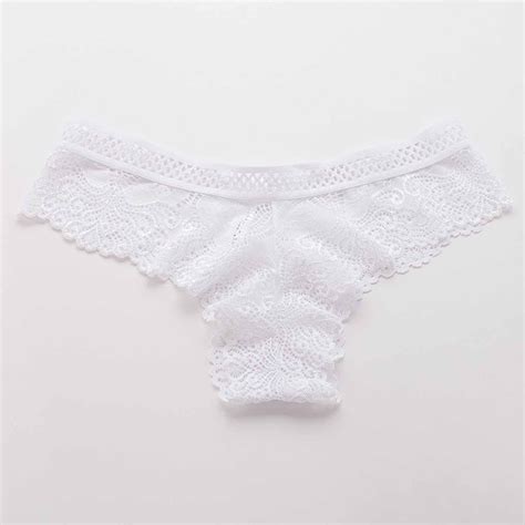 Shomport Sexy Lace Thongs For Women Low Waist Bikini Panties High Cut Breathable G Strings