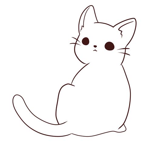 gato dibujos animados animal garabato kawaii anime coloracion cuco
