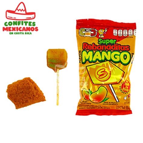 Chupa Super Rebanadita De Mango Con Polvo Picante Confites Mexicanos