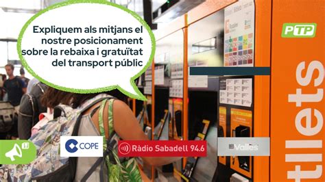 Ptp Associaci Promoci Del Transport P Blic On Twitter Seguim