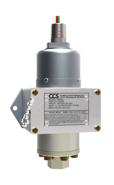 Реле давления взрывозащищенное модель 646G*E* | Сиб Контролс