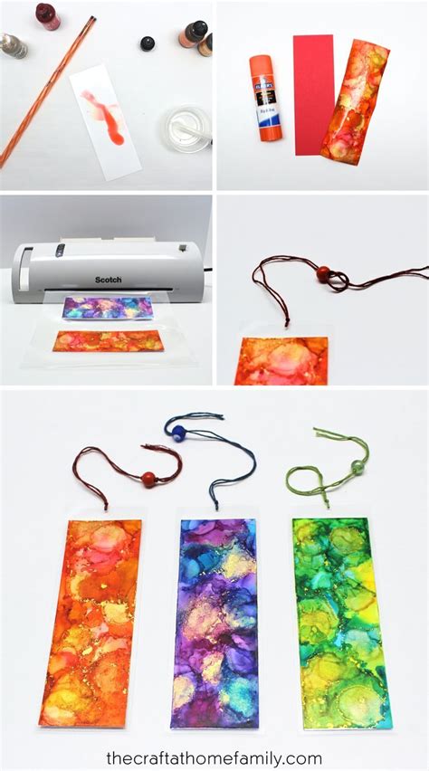 Diy Alcohol Ink Bookmarks Great For Beginners Handmade Bookmarks