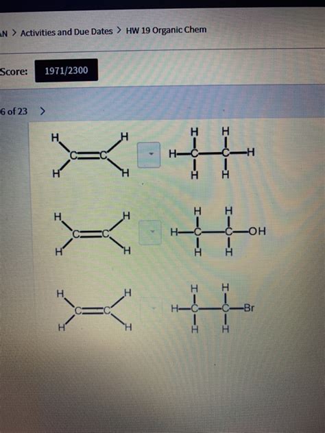 Solved AN Activities And Due Dates HW 19 Organic Chem Chegg