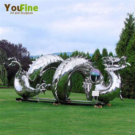 Large Chinese Metal Dragon Sculpture - YouFine Sculpture