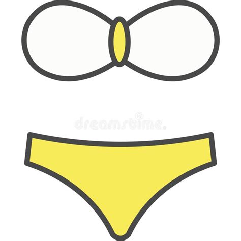 Icono Vectorial Bikini Aislado Ilustración del Vector Ilustración de swimwear icono 325988001
