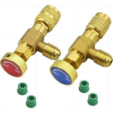 2 Pieces Refrigerant Regulating Valve R410a R22 Safety Valve Refrigerant Safety Valve For R22