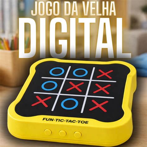 Jogo Da Velha Digital - Jogo Da Velha Digital Eletrônico 4 Em 1 Luz Led Educativo Interativo ...