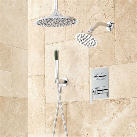 Trimble Dual Shower Head Shower System With Hand Shower Shower