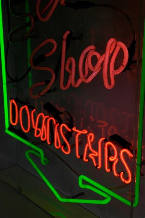 Licensed Sex Shop Neon Sign At Stdibs