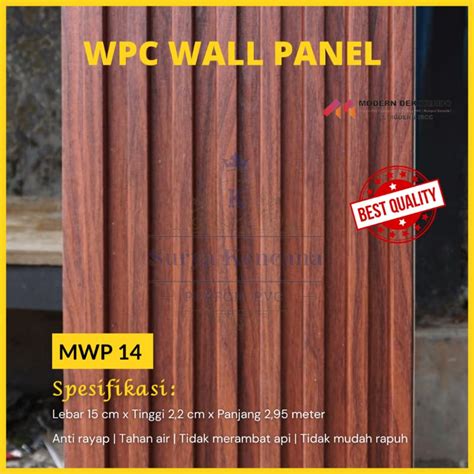 Jual WPC Wall Panel Mwp 14 Modern Interior Dinding Shopee Indonesia