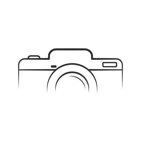 Camera Outline Vector, Photography outline, Camera Icon, Camera Vector