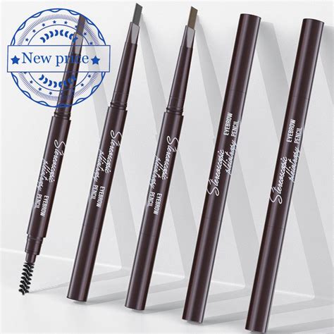 Double Headed Eyebrow Pencil Beauty Eyebrow Pencil Small Pencil Triangle Rotation Easy To S8x4