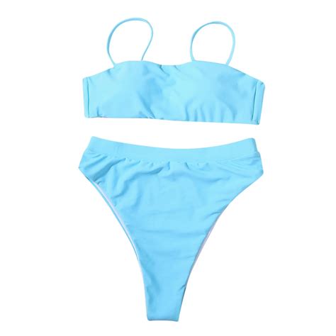 White Sexy Bandeau Bikini Sets Swimsuit Women Sexy Push Up Two Pieces Swimwear 2021 Summer Girl