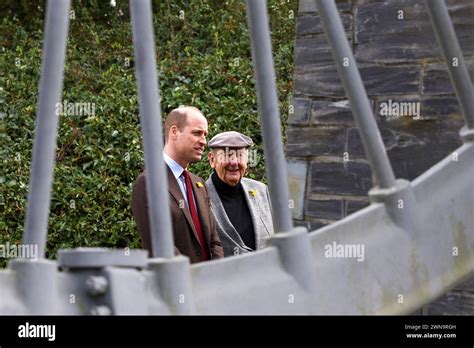 The Prince Of Wales Meets Alan Jones Chairman Of Gresford Disaster