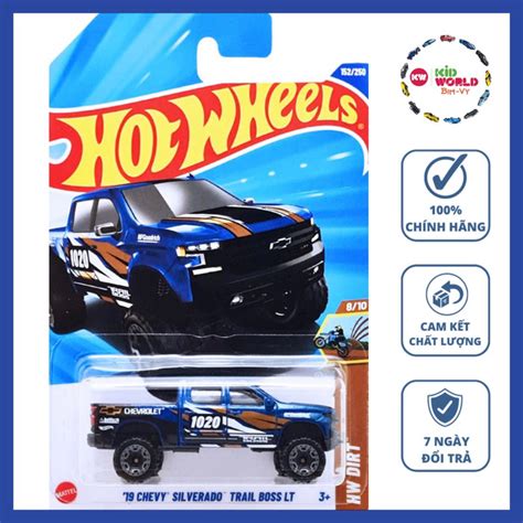 Xe mô hình Hot Wheels basic Bán tải 19 Chevy Silverado Trail Boss LT HYY97 Shopee Việt Nam