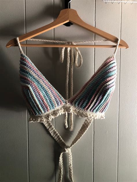 Crochet Festival Bikini Top Etsy