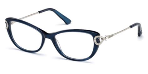 Swarovski Sk5188 090 Eyeglasses In Blue Smartbuyglasses Usa