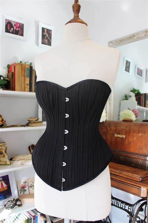 1890 S Curvy Victorian Mid Bust Corset Pattern PDF Etsy