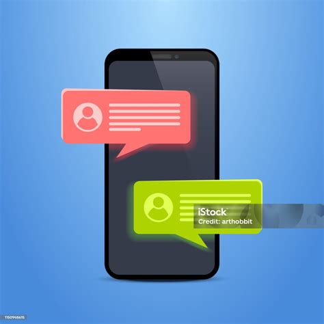 Phone Text Message Stock Illustration - Download Image Now - Advice ...