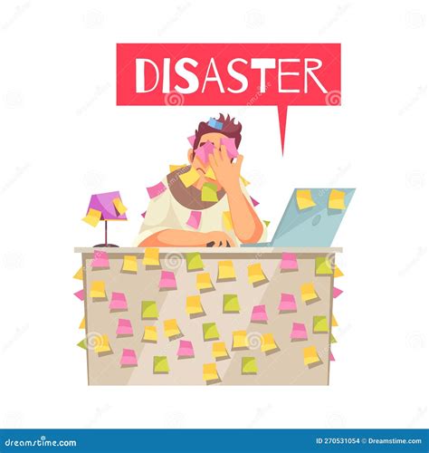 Disaster in Planning Composition Stock Vector - Illustration of