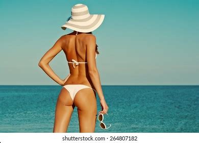 Sexy Back Beautiful Woman Bikini On Stock Photo 410507857 Shutterstock