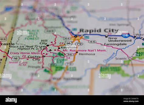 Keystone South Dakota Map Hi Res Stock Photography And Images Alamy