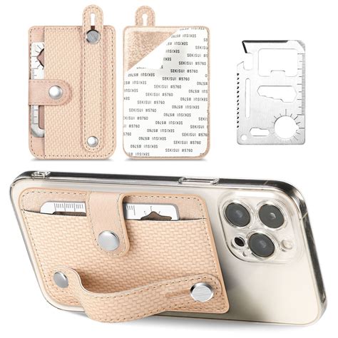 RKZDSR Multifunctional Adhesive Phone Wallet Card Holder Mobile Phone