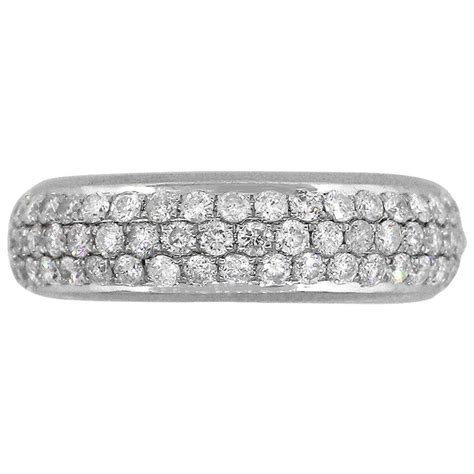 Diamond Pave Gold Eternity Band Ring For Sale At 1stDibs