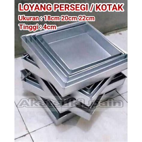 Jual Loyang Lapis Loyang Persegi Susun Ukuran Cm Cm Cm Tinggi