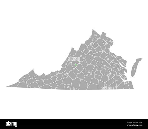 Map of Buena Vista in Virginia Stock Photo - Alamy