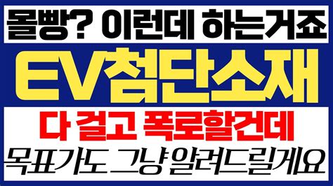 이브이첨단소재 이브이첨단소재주가전망 이브이첨단소재주가 이브이첨단소재전망 이브이첨단소재분석 이브이첨단소재목표가 이브이