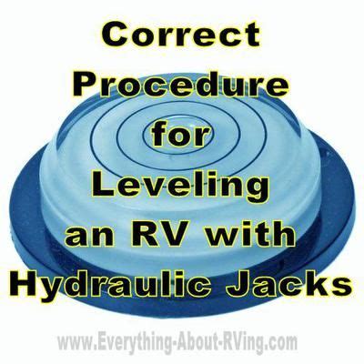 Here Is Our Answer To Correct Procedure For Leveling An Rv With