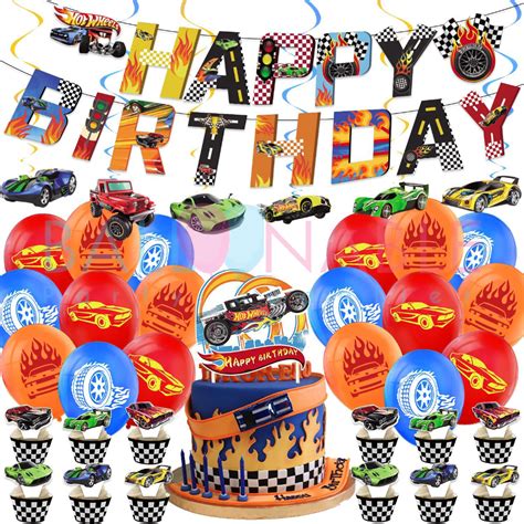Hot Wheels Theme Birthday Decoration Package Pd Shopee Singapore