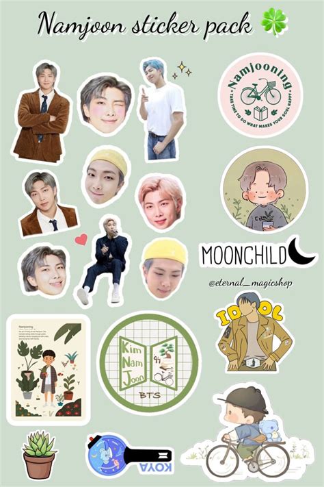 rm sticker pack koya stickers printable bts stickers printable