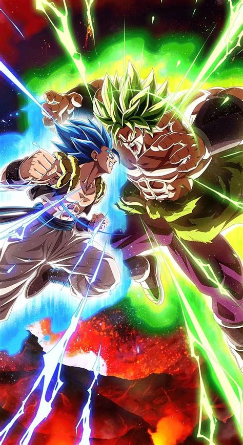 Gogeta Ssgss Vs Broly [dokkan Battle] By Maxiuchiha22 On Deviantart Goku And Broly Hd Phone