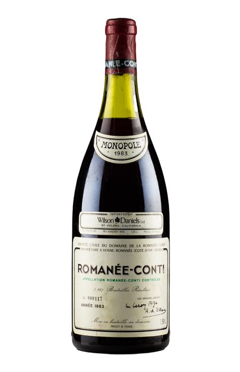 Romanee Conti Drc Magnum 1983 Hedonism Wines