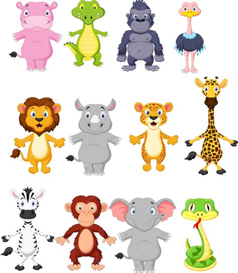 Desenho de animais selvagens | Vetor Premium
